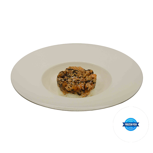 Tartar de salmón con trufa