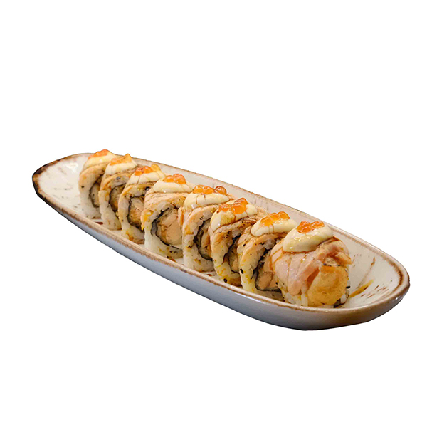 Roll salmón tataki