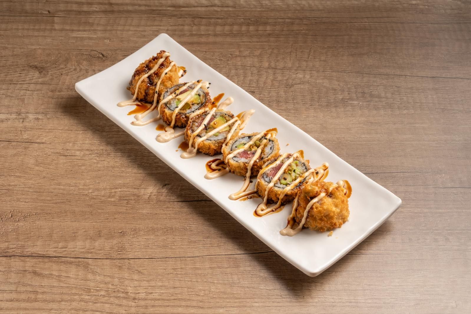 Futomaki atún tempurizado